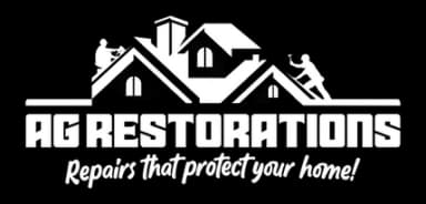 AG Restorations roofing siding and gutter company logo in Linden New Jersey