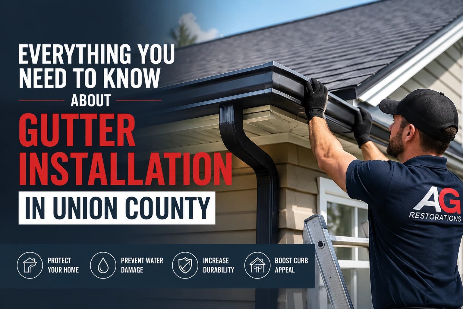 Gutter installation in Union County