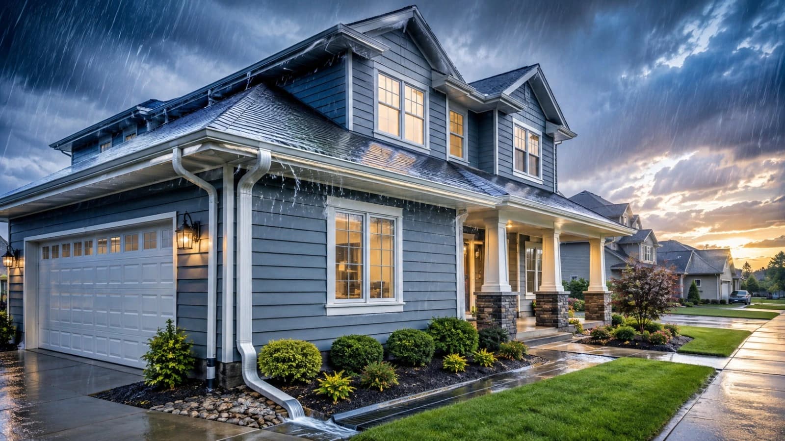 Durable rain gutter systems and exterior water management in Linden, NJ